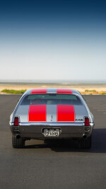 1969 Oldsmobile 442 Coupe Silver w-red